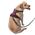 thumbnail image 2 of Kdxio Pink Blossoms Butterfly Print No Pull Dog Harness Adjustable Reflective Oxford Easy Control Medium Large Dog Harness for Training and Everyday-Medium, 2 of 6