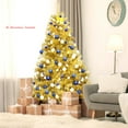 thumbnail image 4 of Costway 6ft Artificial Tinsel Christmas Tree Hinged w/1036 Tips Foldable Stand Champagne, 4 of 10