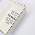 thumbnail image 4 of Funny Birthday Gifts for Women Marble Ceramic Square Ring Dish Jewelry Earring Trinket Tray Trinket Decorative Organizer with Golden Edged Home Decor, 4 of 5