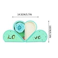 thumbnail image 3 of Caja de regalo para San Valentín | Joyero de doble apertura con collar, anillo y pendientes de corazón | Empaquetado romántico con rosas, 3 of 3