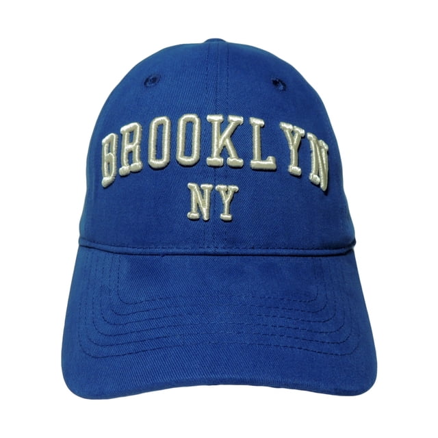 Gorra Curva Para Hombre, Bordado 3D Brooklyn NY Azul