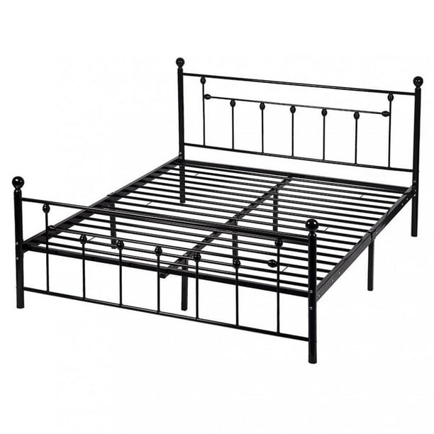 Duty Steel Slat Platform Bed,Durable Metal Bed Frame,Queen Walmart