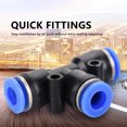 thumbnail image 1 of 40Pcs Pneumatic Quick Connector 6mm Air Hose Pneumatic Push Connector Quick Fittings 4 Shape Quick Release Plastic Push to Connect Fittings Kit for Air Piping Tools Plastic, 1 of 7