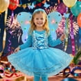 thumbnail image 2 of Toddler Girls Sleeveless Floral Dress with Carnival Outfit for Stage Show Kindergarten Play Kids Dresses for Girls 2-3 Years, 2 of 5