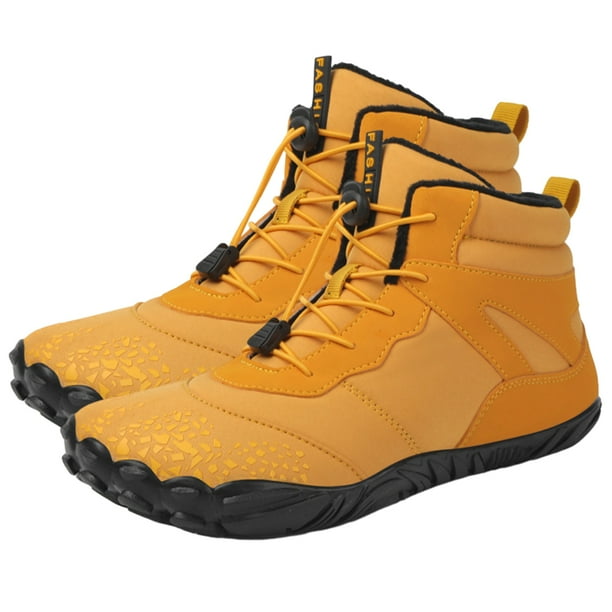 DQrwqpou Zapatos Cálidos Algodón Botas Senderismo Impermeables Felpa Botas Nieve Cómodas A Prueba Viento