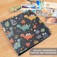 thumbnail image 4 of FORMRS 3 Ring Photo Album 4"x6" Self Adhesive Large Capacity PU Leather Cover, Cute Dinosaur, 4 of 8