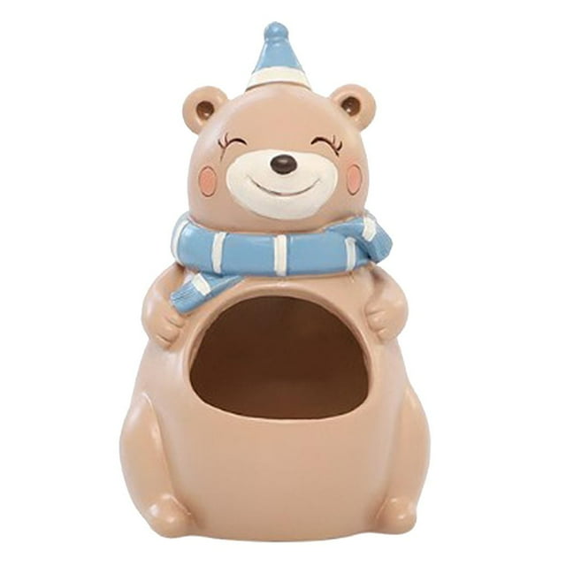 Cute Animal Flower Pot Creative Resin Garden Planter Home Office Desk Bear