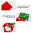 thumbnail image 3 of Cateissary Bolsa de regalo, soporte para cubiertos de decoración navideña, adorno de árbol de tela exquisito, accesorios para festivales, Kits de decoración para fiestas Muñeco de nieve, 3 of 6