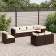 thumbnail image 2 of vidaXL Patio Lounge Set with Cushions Sectional Sofa Garden Backyard Poly Rattan, 2 of 157