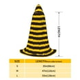 thumbnail image 2 of Honeii Bee Stripe Print Poncho Cape, Cloak Coat, Snuggly Hooded Wearable Blanket, Hooded Cape For Teenagers,Halloween Costumes-Medium, 2 of 7