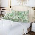 thumbnail image 6 of Green Red Succulent Pillowcase King Size, Super Soft Pillow Shams Covers, Plush Cozy Pillow Cases with Zipper, 20" X 40"（484） Home Decor Gifts, 6 of 6