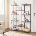 thumbnail image 2 of Songmics Home 5-Tier Metal Storage Rack with Hooks & Liners, Adjustable Shelves, 220 lb Capacity, Black, 2 of 5