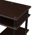 thumbnail image 4 of Pemberly Row No-Tools Student Desk with Shelves in Espresso Wood Finish, 4 of 6