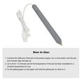 thumbnail image 4 of Foil Stamping Pen, 4pcs Different Tip Quick Heating Heat Foil Pen Portable Fun DIY  for Plastic, 4 of 8