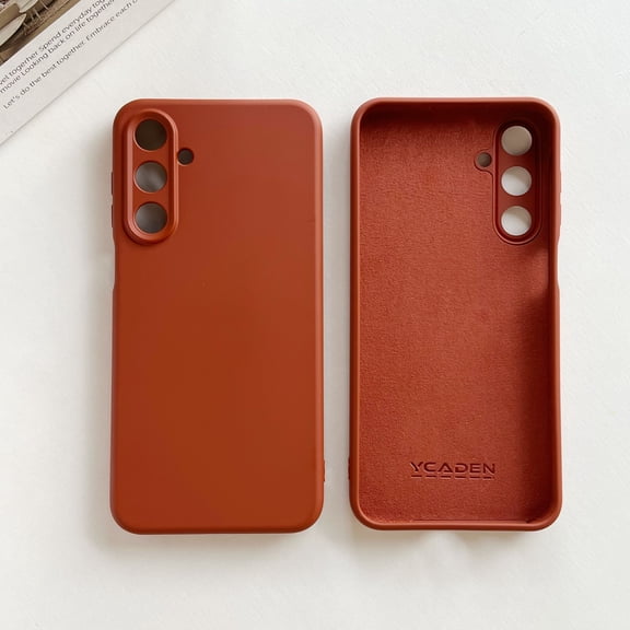 TECH CIRCLE for Samsung Galaxy A16 5G Liquid Silicone Case Soft TPU Thin Slim Grip Rubber Matte Solid Color Shockproof Drop Protection Cover for Women,Tan