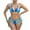 Sky Blue, variant on qucoqpe Bikini Sets for Women Summer Two-piece Bathing Suit Fashion Color Block Swimsuit
