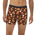 thumbnail image 2 of Cauagu Christmas Gingerbread Cookies Print Men's Boxer Briefs, Funny & Cute Underwear Elastic Waistband Briefs Ideal Gift for Men,1-Pack, 2 of 7