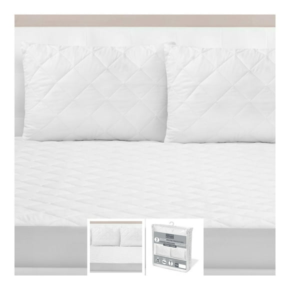 Bebelelo Waterproof Hypoallergenic Standard Pillow Protector, White - 2 Pcs