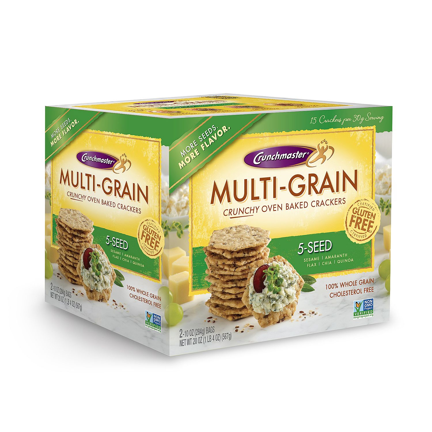 Crunchmaster 5 Seed Multigrain Cracker (10 oz., 2 ct.)