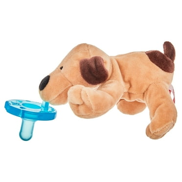 WubbaNub Brown Puppy Pacifier , 0-6 Months