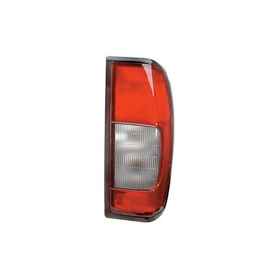 Right Passenger Side Tail Light Assembly - Smoked Back Up Lens - Compatible with 2000 - 2004 Nissan Frontier (From 09/00/1999) 2001 2002 2003