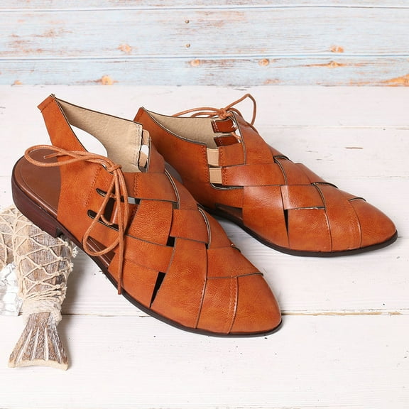 TUOBARR Heels Sandals Women, Women's Chunky Heel Dress Sandals Yellow