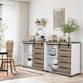 thumbnail image 3 of Gabinete auxiliar de MDF FurnitureR con puerta corrediza para almacenamiento, 3 of 8