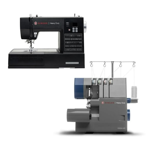 Máquina de Coser y Overlock SINGER Heavy Duty 6600C & X5004-HD