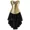 Gold, variant on Leather Corset Bustier Top Set Gothic Burlesque Costume Women Basques and Corsets Plus Size Silver XL