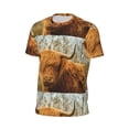thumbnail image 6 of Wukai Yak Print Men's Short-Sleeved Mesh T-Shirt,Quick-Dry Short Sleeve Workout T-Shirt-X-Large, 6 of 8