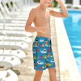 thumbnail image 6 of Rocae Transportations With Animals for Teen Beach Trunks Boys Swim Trunks with Compression Liner Quick Dry Board ShortsX-Large, 6 of 9