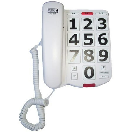 Future Call FC1507 Amplified Big Button Corded (Best Conference Call Phone)