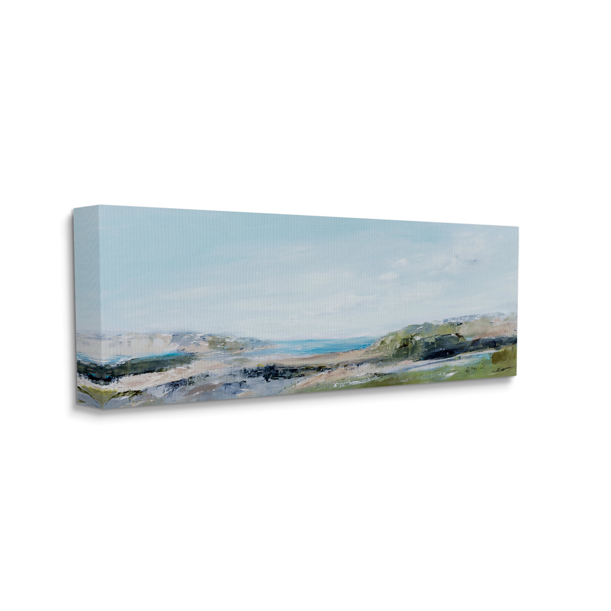 Stupell Abstract Coastal Cliffs Landscape Landscape Painting Gallery Wrapped Canvas Print Wall Art