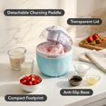 Compacta Ice Cream Machine Jolly Swirly Ice Cream Maker, Single Serve Personal Gelato and Sorbet ...