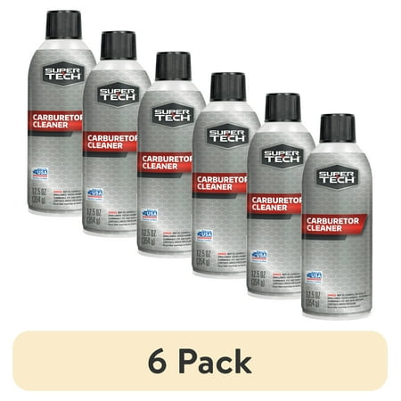 (6 pack) Super Tech Universal Carburetor Cleaner, 12.5 oz (1 Count)