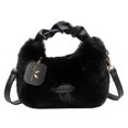 thumbnail image 1 of Bolso de moda para mujer y niña, bolso de piel sintética, correa de hombro ajustable, moda, 1 of 7