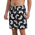 thumbnail image 2 of Kdxio Cool Gamepad Pattern Mens Casual Shorts - Drawstring Summer Beach Sports Shorts for Men, 2 of 9