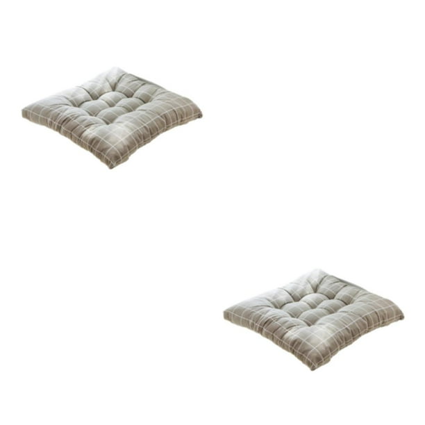 Cojín para silla Yuarrent Cuadrado gris 2Conjunto