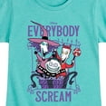 thumbnail image 3 of The Nightmare Before Christmas - Everybody Scream - Toddler And Youth Girls Short Sleeve Graphic T-Shirt, 3 of 5