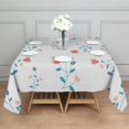 thumbnail image 2 of Floral Square Tablecloth 60x60in(152x152cm) – Waterproof Polyester Printed Table Cover, Wrinkle Resistant & Washable for Kitchen Dining Picnic Party Decor, Thanksgiving,Christmas, Spring,Flower, 2 of 6