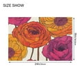thumbnail image 4 of Yayeee Bath Rug for Bathroom Floor Non Slip Rectangle Fluffy Soft Absorbent Mat, 16"x24", Purple Hand Drawn Floral, 4 of 7