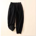 thumbnail image 2 of FNFYFH Clearance Ladies Plus Size Linen Cotton Trousers, 2 of 4