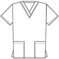 thumbnail image 3 of Panda Uniform by HeedFit Women’s V-Neck Scrub Top, Two Patch Pockets, L, Royal, 3 of 4