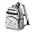 thumbnail image 2 of Butterfly and Watercolor Multicolor Pattern Cute School Backpack Bag for School with Padded Back and Adjustable Shoulder Straps 15.25"x11.5"x5.25", 2 of 5