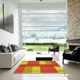 thumbnail image 7 of Ahgly Company Machine Washable Indoor Square Transitional Red Area Rugs, 5' Square, 7 of 7