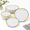 100Pcs (50x7.5inch+50x10.25inch), variant on 100disposable Plastic Plates For Party 50x7.5inch & 50x10.25inch Elegant Fancy Wedding Heavy Duty Dessert Dinner
