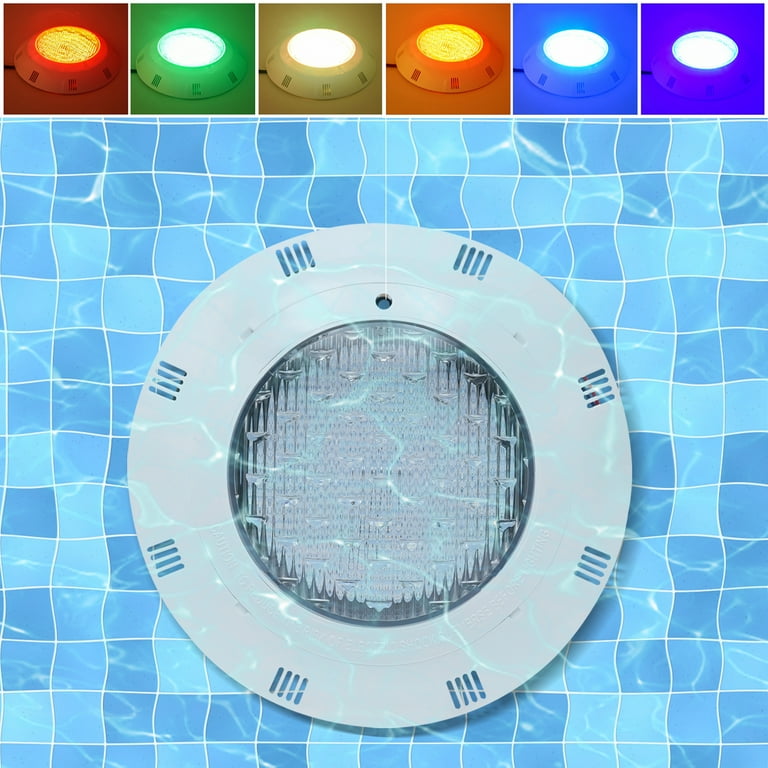 YIYIBYUS 45W RGB Pool Lights, 7 Color LED Swimming Pool Lights