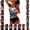 Multicolor#2, variant on Women's American Flag Graffiti Print Blouson Tankini Set With Built-In Bra, Adjustable Straps Swimwear With High Cut Bottom