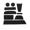 thumbnail image 1 of Speravity 9 unids/set de almohadillas de ranura para puerta de coche, cojines para portavasos, decoración Interior, alfombrilla de PVC, Automoción decorativa y accesorios Negro, 1 of 6