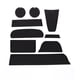 thumbnail image 1 of Riwesomey 9 unids/set almohadillas protectoras para ranura de puerta de coche reemplazo a prueba de polvo portavasos cojines estera accesorios automotrices Automoción decorativa y accesorios Negro Riwesomey VI018512-02, 1 of 6